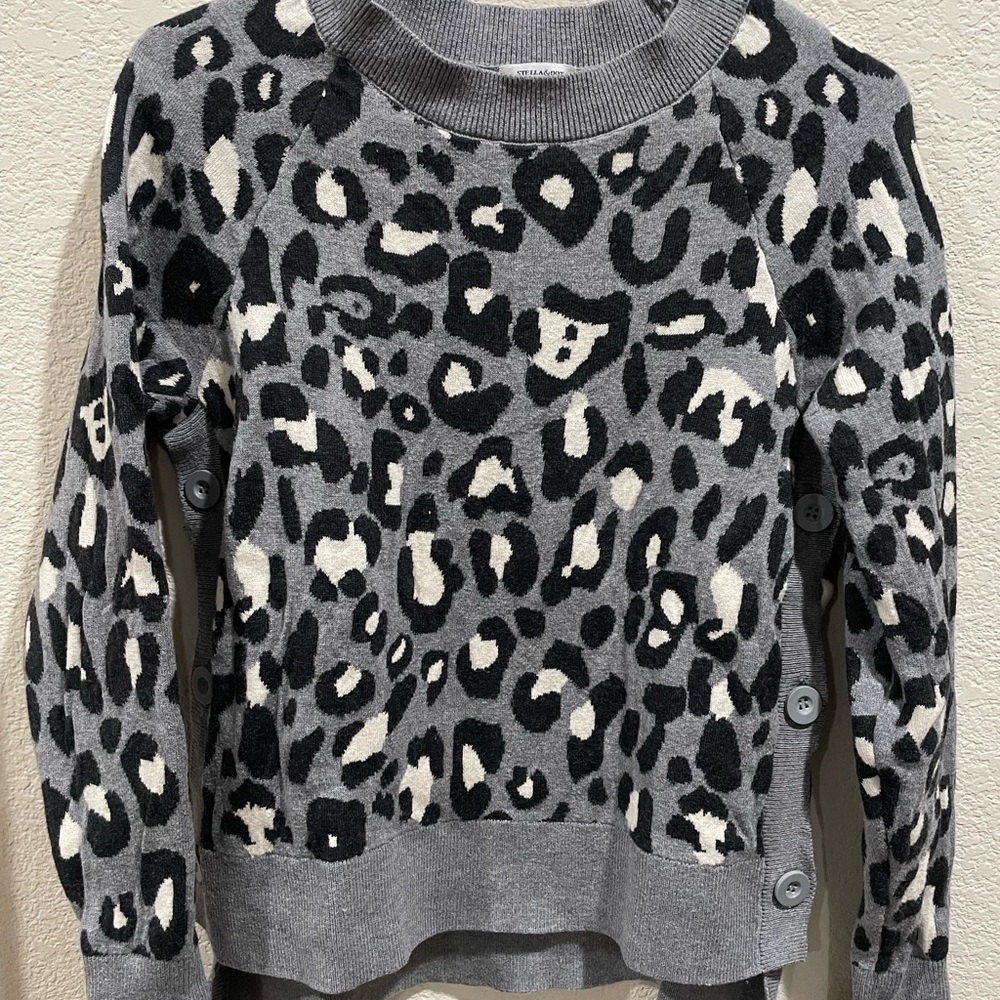 Leopard Side Button Sweater by Stella & Dot